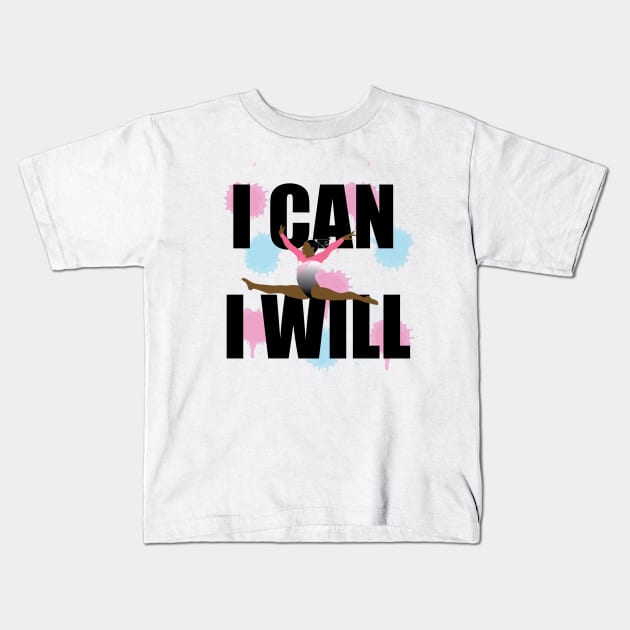 I Can I Will Kids T-Shirt by sportartbubble